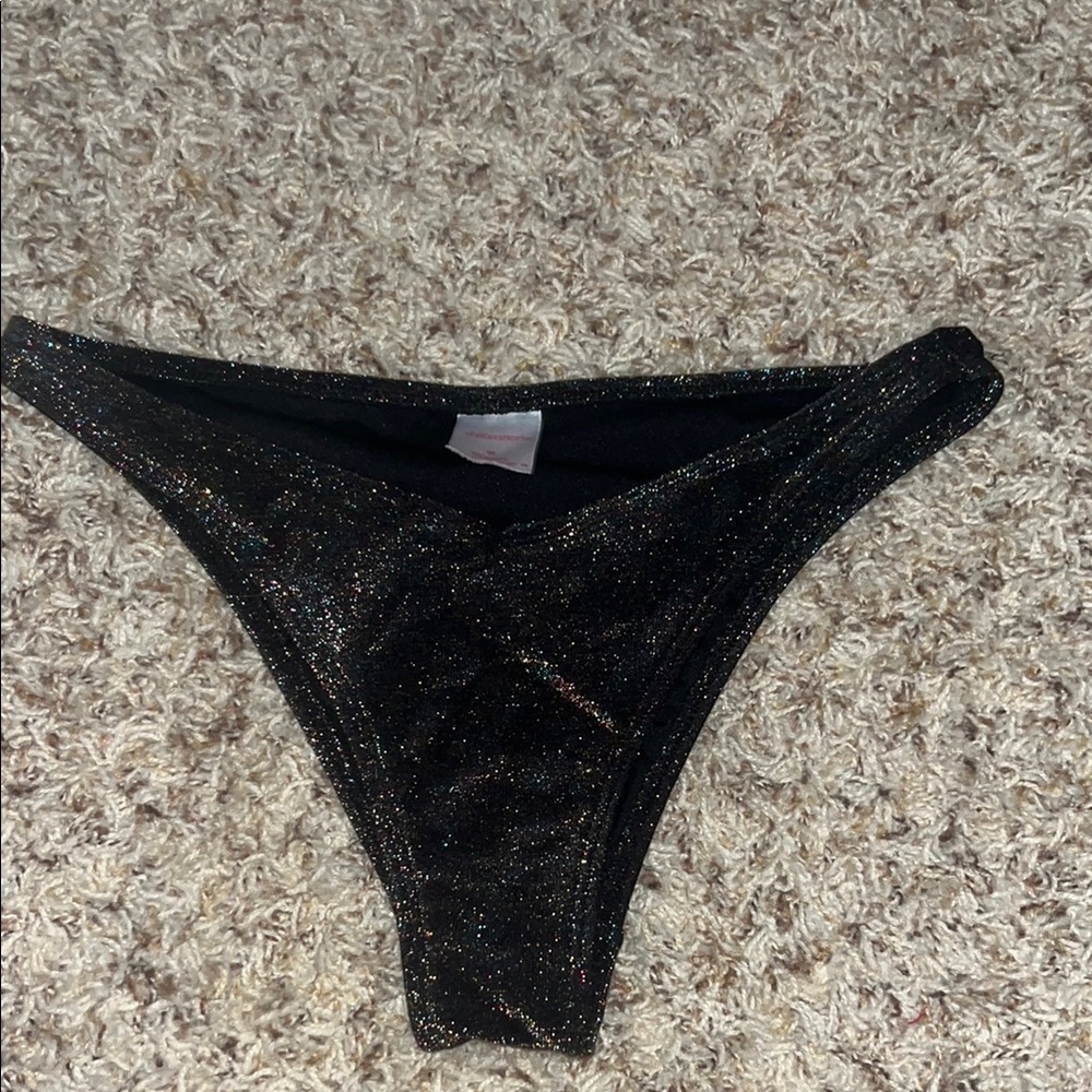 Women’s Black Glitter Bottoms